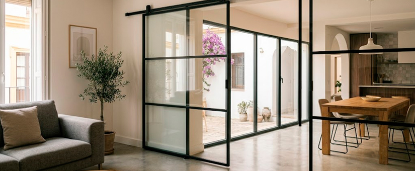 Instalacion-de-puerta-de-cristal-corredera-en-sevilla